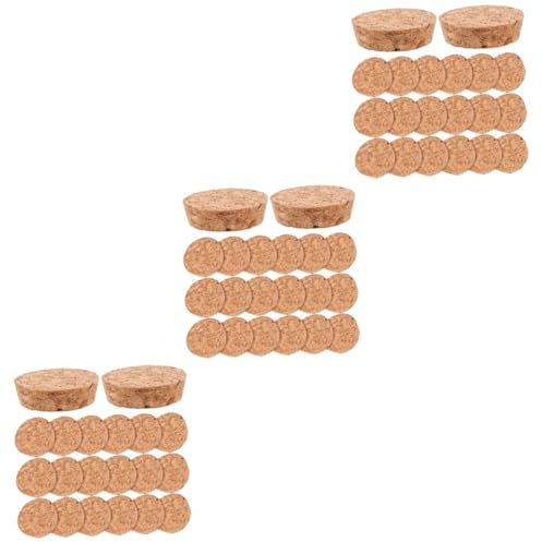 Cabilock 60 Piezas Botella De Vidrio Selladores De Vino Corchos para Botellas De Vino Tapón De Botella De Cerveza Tapón De Bebida Tapón De Corcho para Tapones De Botellas De Vino Madera