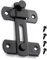 Door Latch, 180 Degree Flip Gate Latch with Aluminium Alloy - Multi-Scene Use for Bedroom, Balcony & Garage Internal Door Lock (Black-1PC)