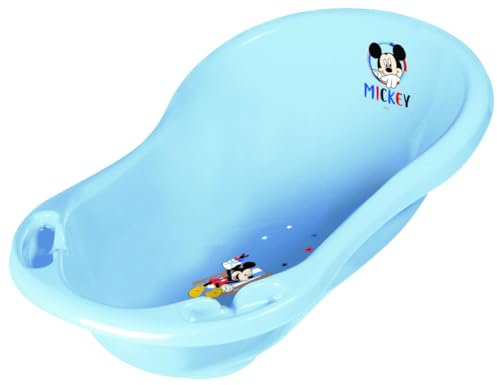Babywanne 84 cm - Baby Badewanne Micky Motiv - BPA-Frei - Wanne zum Baden für Babys und Neugeborene
