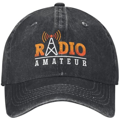 WEIXNCXCJ Baseball Cap Unisex Adjustable Baseball Cap Amateur Hats Vintage Worn Washed Antenna Radio Ham Operator Golf Gifts