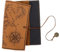 LIFKOME Retro Roll-up Stift Kosmetiktasche Kunstleder Große Kapazität Tragbare Organizer-Tasche Für Make-up Und Schreibwaren Kreatives Design Mattes Hellbraun
