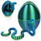 WELLXUNK 3D Gedrucktes Schlangenei, Bewegliche Schlange Fidget Toy, 3D-Gedruckte Schlange mit Ei, 3D-Schlange mit Ei, 3D-Gedrucktes Drachenei, Flexible Schlangen Und Ei Spielzeug Für Kinder