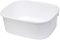 LUCY Unbreakable Rectangular Washing Up Bowl – Large 15-Inch or Small 13-Inch – Durable Multi-Purpose Plastic Basin for Kitchen Sink, Mixing & Organizing (White, Large Oblong Bowl 15 inch)