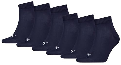 PUMA Unisex Quartersocken 6 Paar aus Baumwollmix, kurze Socken für Damen und Herren