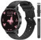 RifePhi Reloj Inteligente Hombre Mujer con Llamadas, 1.27 TFT Smartwatch con Bluetooth, Ciclo Femenino/24H Pulsometro/Monitor de Sueño/120 Modos Deportivos Calorías, IP68 para iOS Android (Negro)