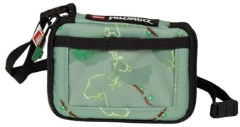 SKANDO BAGS LEGO® NINJAGO® Portmonee Kinder Spinjitzu Master – Kartenetui & Brustbeutel Kinder mit Reißverschluss, Umhängeband & Sicherheitsverschluss, 8 x 11,5 x 2 cm