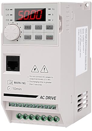 Variateur de fréquence VFD 2.2KW Transformateur 380V triphasé Entrée Sortie 380V Convertisseur de fréquence CNC variateur de vitesse pour moteur ZHB600-2.2KW avec rallonge de 2M