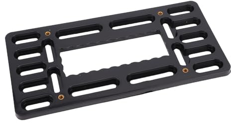 HELEVIA Schwarzes ABS-Kunststoff-Front-Kennzeichenhalterungs-Montageset für Auto-Tag-Rahmen mit Edelstahl-Kabelbindern, Edelstahl-Kabelbinder, für Auto-Tag-Rahmen