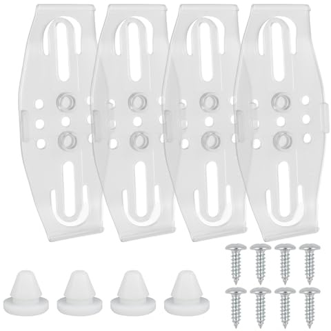 Ebksqs Rahmenlose Kennzeichenhalter Transparent 4 Stück, Kennzeichenhalterung für Auto mit Magnet, Nummernschildhalter für Österreiches & Deutschland KFZ-Kennzeichen