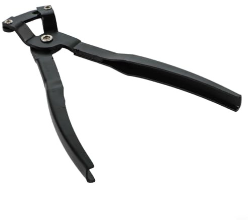 Offset Boot Clamp Pliers für CV-Gelenk-Manschette aus Kohlenstoffstahl, | 25 cm Zange mit innovativem für präzises Crimpen an Achsantrieben und Spurstangen in engen Räumen, schwarz