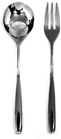 MEPRA Juego de 2 Cubiertos Unika INOX 18/10, Acero Inoxidable Brillante, 2