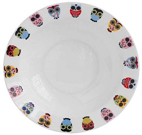 Happiness Tableware LIXUE Kreativer Porzellan-Teller-Eulen-Western-Teller-Teigwaren-Teller-Knochen-Teller-Lendenstück