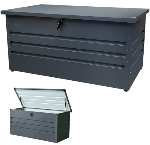 Aufbewahrungsbox aus Metall für den Garten