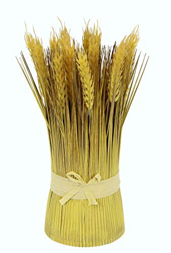 Künstlicher Weizenbündel Deko Gras Bund Kunst-Gras Künstliches Stehgras Kunstgras Ziergras Dekogras Grasbüschel Grasbündel Kunstpflanze Weizen Herbstdeko Blumen Grasbouquet Kunstblume