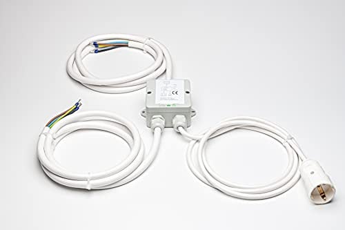Power Splitter Herdverteiler 8m Stromverteiler Küchenverteiler Küchen Anschluss Box Backofen Kochfeld Ceran Induktion Herd