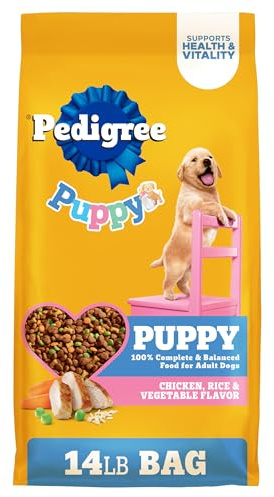 Pedigree Puppy Dry Puppy Food, Chicken, Rice, and Vegetable Flavor, 14 lb. Bag