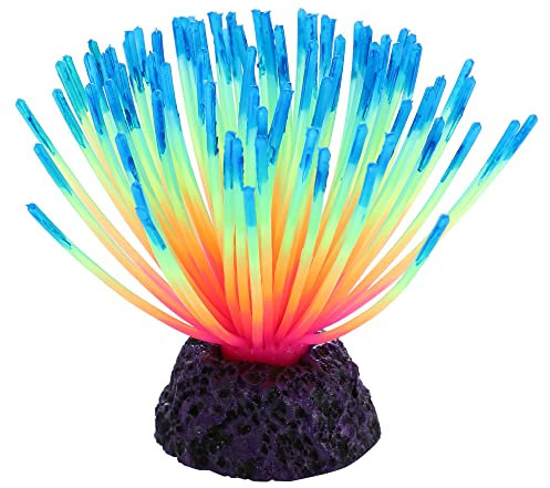 VOCOSTE Silicone Brillant Aquarium Anémone, pour Poisson Réservoir Décoration, Bleu