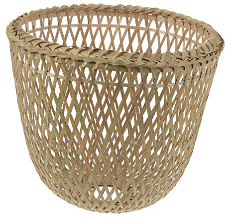 Yardenfun 1 Stück Gewebt Kronleuchter Schatten Blau Dekor Außen Glühbirnen Vintage Glühbirnen Rattan Lampe Blau Lampenschirme Birne Schutz Lampenkäfig Dekorativer Lampenschirm