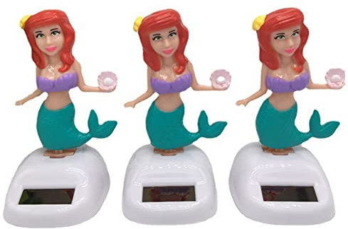 3 figure solari oscillanti per auto, figura solare oscillante bobblehead, statuetta a energia solare, giocattolo decorativo per davanzale, ufficio, scrivania