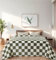 HOZY Plaid Couverture Polaire 230x270cm Grille Verte Doux et Chaude - 350GSM Couverture de Lit 2 Personnes et Plaid Canapé Flanelle - Réversible Double Face