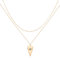 Jenosy Collana Cuore Occhio Turco Pendente Donna Regalo Delicata a Più File Catena Collana da Donna Oro 18K Gioielli di Moda per Donne Ragazze