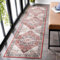 Carvapet Waschbar Läufer Teppich 60x240cm rutschfest Lang Dünner Teppiche Gegend Vintage Medaillon Rot Teppich für Wohnzimmer Schlafzimmer Küche