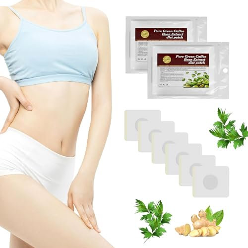 Natural Herbal Belly Sticker,100 Stück Mugwort Navel Sticker,Mugwort Navel Sticker,Beifuß Nabel Aufkleber,Detox Pflaster,Beifuß Nabel Aufkleber,Abnehmen Patches.