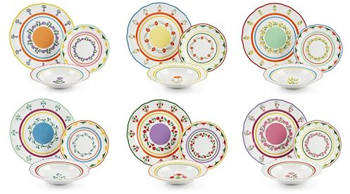 Excelsa Arles Tafelservice, 18-teilig, Porzellan, Multidecoro