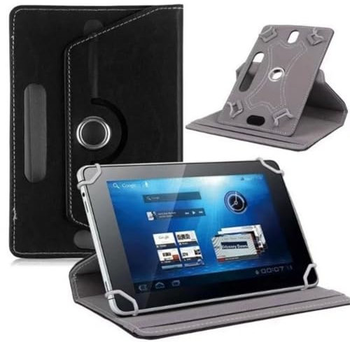 Ytaland Custodia universale per Doogee U10/U9/Whitedeer/Wqplo Tablet 10, Compatibile con Sgin Tablet 10.1/Facetel/Yestel Tablet, Magnetica Cover in Pelle PU per Tablet 10 Pollici (Nero)