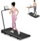 Tapis de Course et Marche 4 en 1 avec Pente 7% – Tapis Roulant Électrique et Silencieux, 8 km/h, Moteur 2.5 CV, Système d’Amorti, 130 kg Max, Écran LED & Télécommande – Maison & Bureau