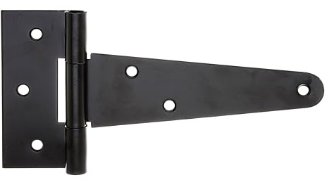 Alberts 864101 Kistenband | mit losem Stift | schwarzer Tauchlack | Band: 148 mm | Scharnier: 40 mm | 10er Set