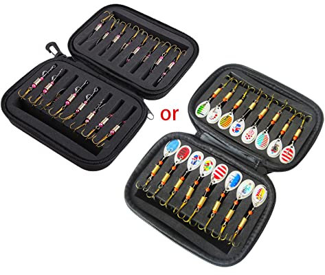 MOIDHSAG Leurre de pêche - Cuillère - Sac de pêche - Perche