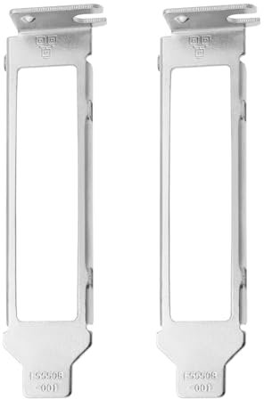 VGOL 2Pcs Quad Port Generic Low Profile Short Bracket for Intel I350-T4 E1G44ET NC365T E1G44ET2 Compatible with DELL H092P HM9JY K828C