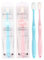 COLLBATH 2stücke Ultraweiche Zahnbürsten Für Mundpflege Hochwertige Dichte Borsten Für Gründliche Reinigung Blau Rosa Für Pflege Geburt
