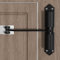 Automatic Gate Closer - Heavy-Duty Hydraulic Door Closure for Interior/Exterior Gates - Spring-Loaded Fire-Rated Closer with Adjusting Rod