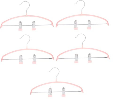 Garneck 5piezas Perchas para Pantalones Pinzas Perchas De Ropa para Armario Percheros Modernos Antideslizantes