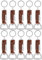 10pièces Décapsuleur en bois de rose multifonctionnel personnalisé pour les fêtes de mariage, cadeaux de mariage pour les invités, porte-clés décapsuleur gravé.