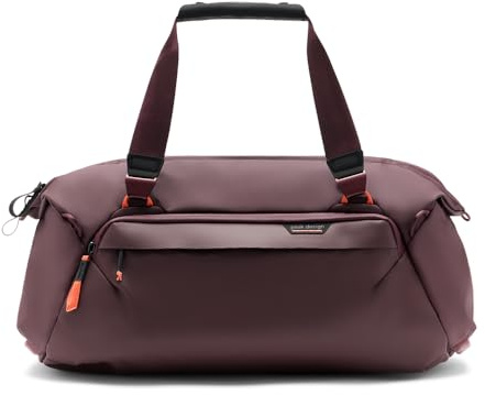 Peak Design Travel Duffel, Extra-Wide Single Zip Access, Weatherproof Shell, 4 External Pockets, Fits Packing Cubes & Camera Cubes, Ideal for Weekend Trips, Versatile Duffel Bag for Travel, Eclipse