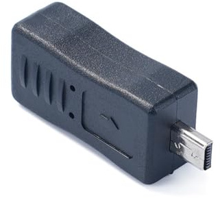VOQGHTU Adaptador tipo C hembra a mini USB de 8 pines macho para una sincronización de datos rápida y carga. Requiere adaptador USB C a MiniUSB