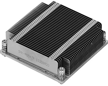 SNK - P0047P Dissipatore passivo per CPU 1U per socket LGA2011, componenti di raffreddamento in metallo compatibili con i server Supermicro X9, X10, 1U UP e DP