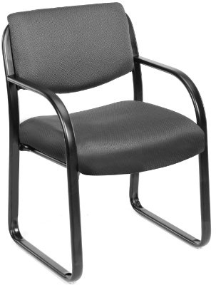BOSS Office Products Fabric Guest Chair in Grey (B9521-GY)