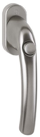 HOPPE Fenstergriff duraplus Tôkyô in Aluminium stahl (mit Druckknopf)