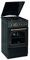 Gorenje Cuisinière électrique et à gaz/A / 48 L/Air chaud avec chaleur inférieure pour pizza/Grils de grande surface avec ventilateur K 57 CLB1. Noir