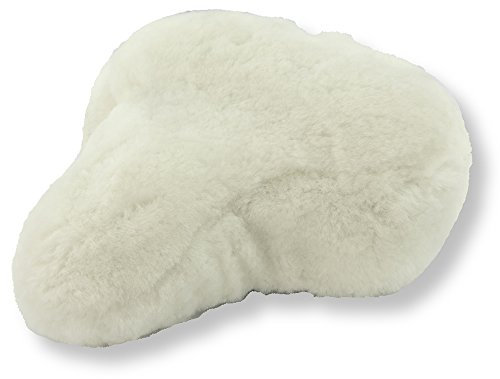 Reissner Lammfelle Fahrradsattel Bezug Fahrradsattelüberzug aus Merino Lammfell FSB-A-2 weiß 30x25cm