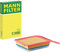 MANN-FILTER C 3585 Filtro dell'aria - per Autovetture + veicoli commeriali