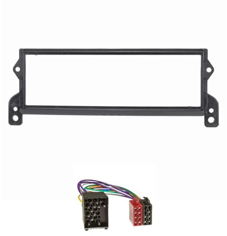 tomzz Audio 2404-030 Radioblende Set kompatibel mit BMW Mini One One D Cooper Cooper S (R50 R52 R53) 2001-2006 Adapter Rundpin