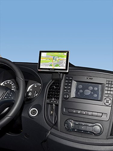 KUDA Handyhalterung passend für Mercedes Vito ab 2014 - Telefonkonsole für Smartphones, Handys, Navi und mehr – Kunstlederkonsole, schwarz, 5795