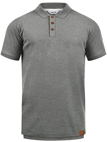 !Solid SDTripPolo Herren Poloshirt Polohemd Shirt mit Polokragen Baumwollmischung Regular fit, Größe:S, Farbe:Grey Melange (8236)
