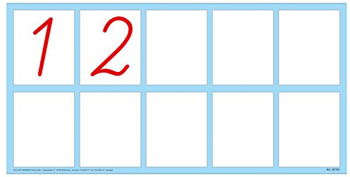 TimeTEX Whiteboard-Demo-Rechenkästchen 2-geteilt - magnetisch - 2-teilig - 98 cm lang (2 x 49 cm) x 25 cm hoch - beschreibbar mit Whiteboard-Markern - 93191