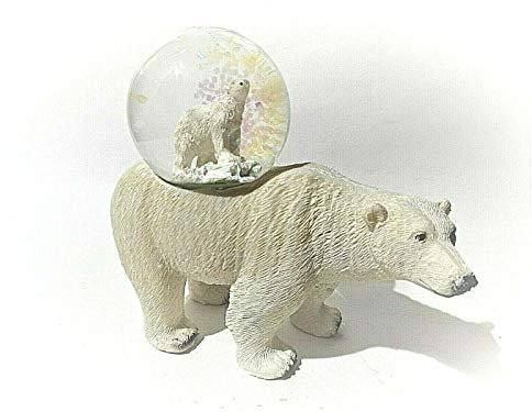 Euro Souvenirs Glitterkugel Eisbär Schüttelkugel, Glitzerkugel, Schneekugel (ES17130)